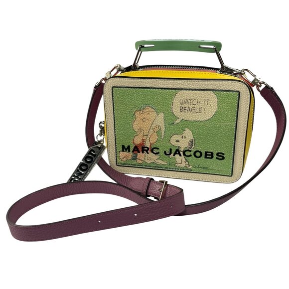 MARC JACOBS PEANUTS The Box 20 Snoopy Handbag Purse - Picture 2 of 9
